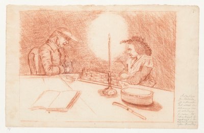 Chess Game by Candlelight by Jan Brandes