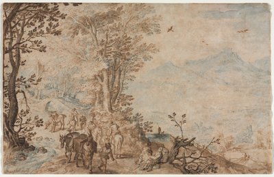 Landscape with Travelers by Jan Brueghel