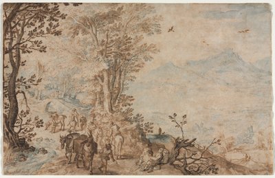Landscape with Travelers, 1605 by Jan Brueghel the Elder