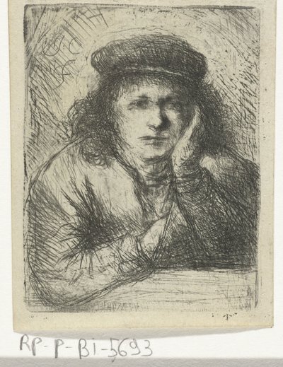 Young Man with Hat by Jan Chalon