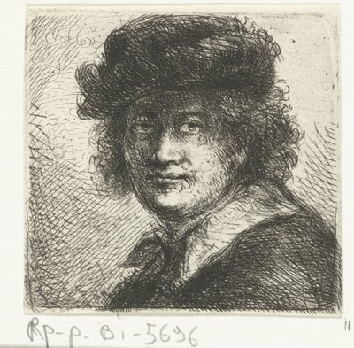 Man with Hat and Flat Collar by Jan Chalon