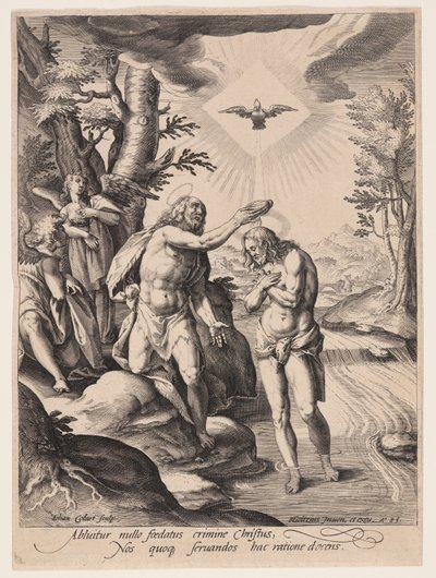 The Baptism of Christ by Jan Collaert II