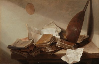 Still Life with Books by Jan Davidsz de Heem