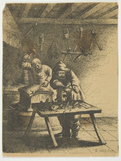 The Locksmith by Jan Georg van Vliet