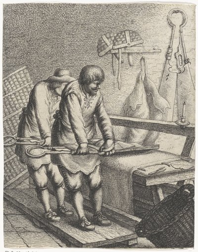 Cloth Shearers by Jan Gillisz. van Vliet