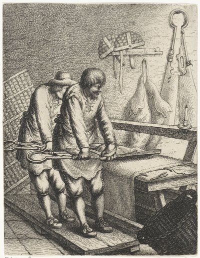 Cloth Shearers by Jan Gillisz. van Vliet
