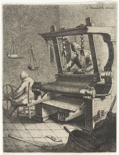 Weaver by Jan Gillisz. van Vliet