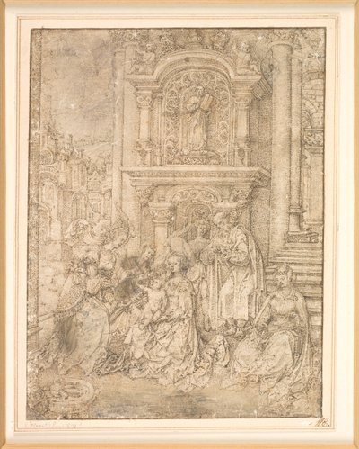 The Mystical Marriage of St Catherine by Jan Gossaert