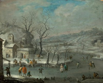Dutch Winter Landscape by Jan Griffier