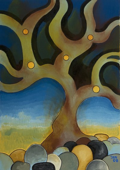Burnt Tree by Jan Groneberg