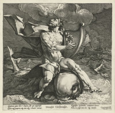 Arion on the Dolphin by Jan Harmensz. Muller
