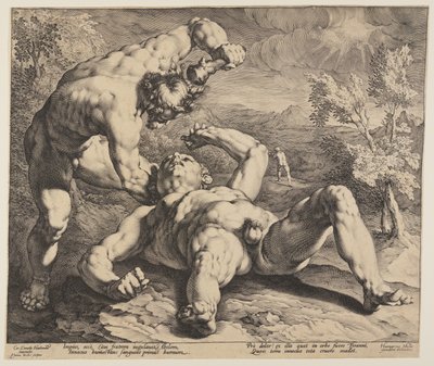 Cain Killing Abel by Jan Harmensz. Muller