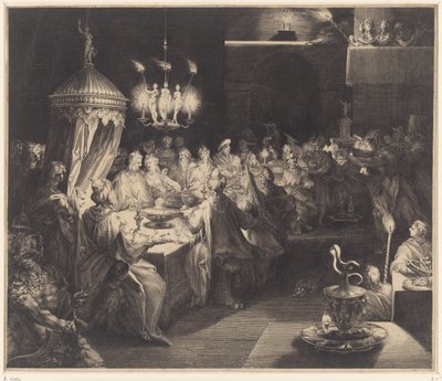 Feast of Belshazzar by Jan Harmensz. Muller