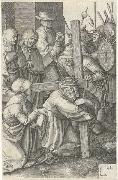 Carrying of the Cross (Passion of Christ Series) by Jan Harmensz. Muller