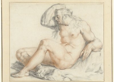 Nude Seated Female Figure by Jan Harmensz. Muller