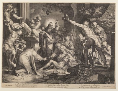 The Raising of Lazarus by Jan Harmensz. Muller
