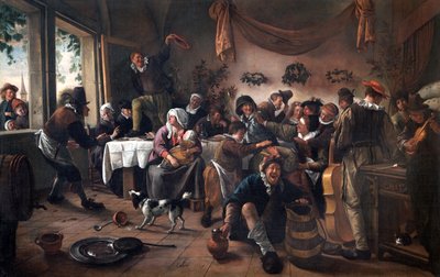 A Wedding Party by Jan Havicksz. Steen