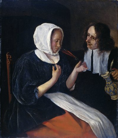 A Couple Drinking by Jan Havicksz. Steen