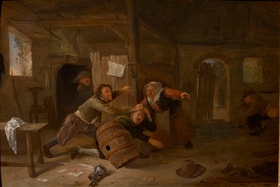 Fighting Peasants by Jan Havicksz Steen