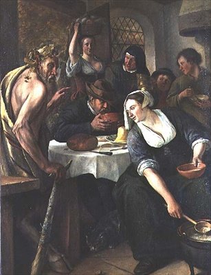 The Satyr and the Peasant by Jan Havicksz. Steen