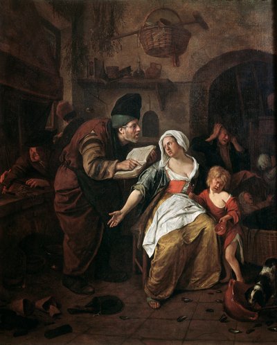The Alchemist (detail) by Jan Havicksz. Steen