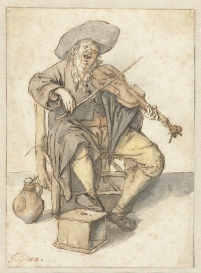 Singing Violinist by Jan Havicksz. Steen