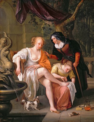 Bathsheba after the Bath by Jan Havickszoon Steen