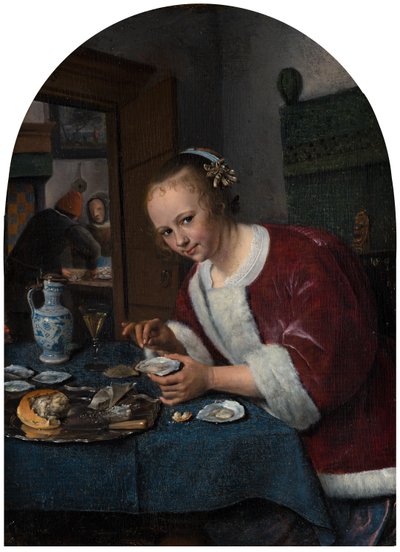 Girl Eating Oysters, c.1658-1660 by Jan Havickszoon Steen