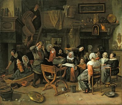The Christening Feast, 1668 by Jan Havickszoon Steen