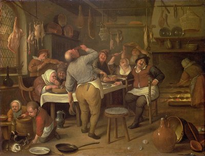 The Fat Kitchen by Jan Havickszoon Steen
