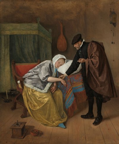 The Sick Woman by Jan Havickszoon Steen