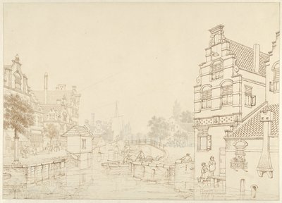 A Canal in a City by Jan Hendrik Verheijen