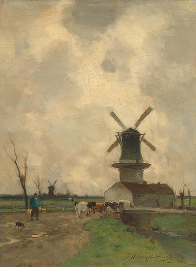 The Mill by Jan Hendrik Weissenbruch