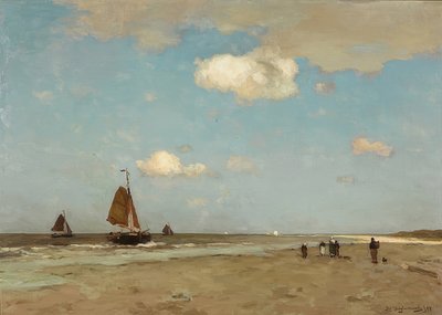 Beach Scene. 1887 by Jan Hendrik Weissenbruch