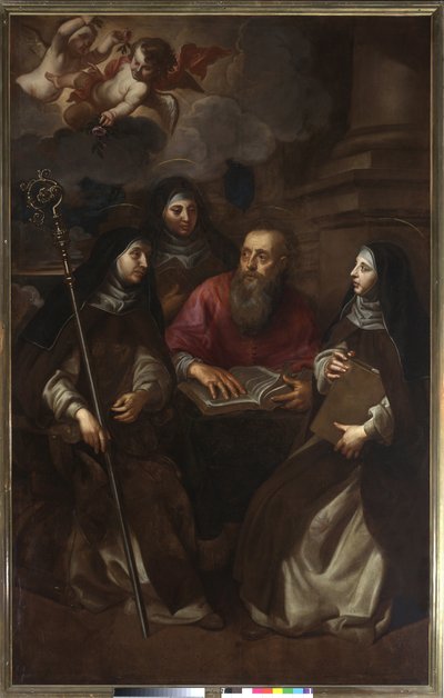 St. Jerome with three Saints by Jan Hovaert