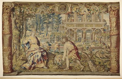 Vertumnus and Pomona by Jan II Raes