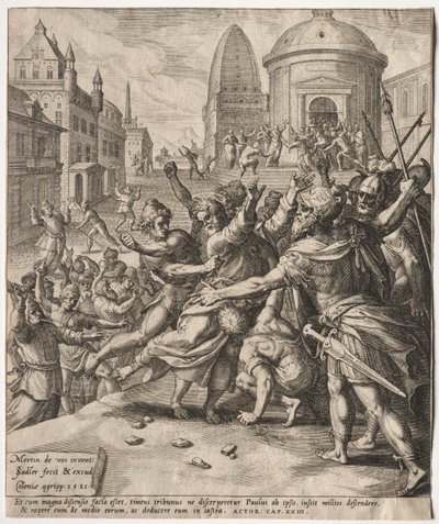 The Arrest of St. Paul by Jan I Sadeler