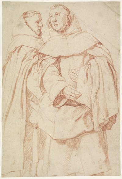 Two Standing Monks by Jan Josef Horemans (I)
