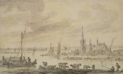 River Landscape by Jan Josephsz van Goyen