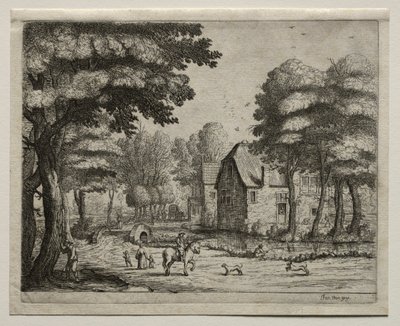 The Stone Bridge by Jan Josephsz van Goyen