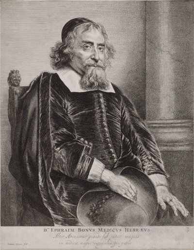 Portrait of Ephraim Bueno by Jan Lievens