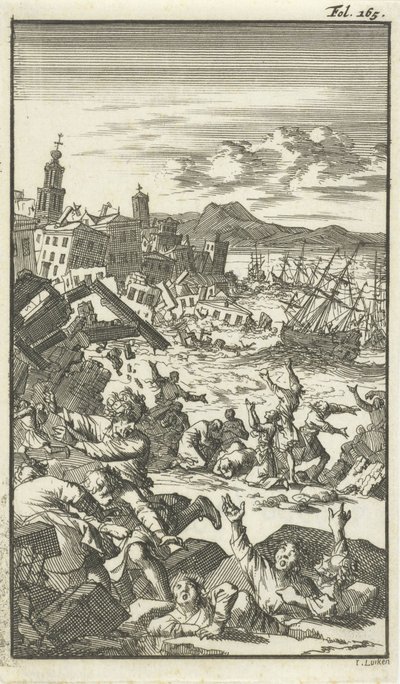 The Earthquake by Jan Luyken