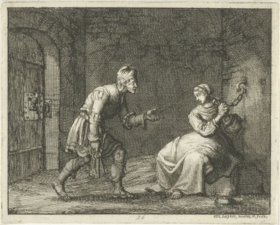 Felicitas in Prison with the Jailer by Jan Luyken