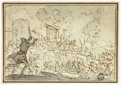 Siege of Fortress by Jan Luyken
