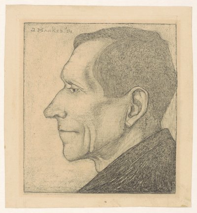 Portrait of Beint Mankes I by Jan Mankes