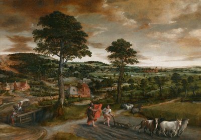 The Calling of Elisha by Jan Massys or Metsys