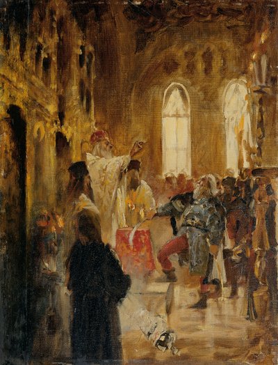 Coronation Scene by Jan Matejko