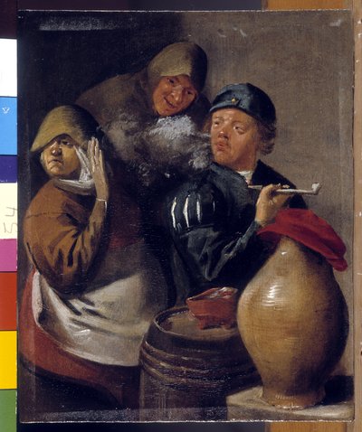 Tavern Scene, The Sense of Smell by Jan Miense Molenaer