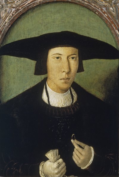 Portrait of a Young Man by Jan Mostaert