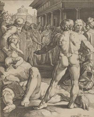 The Fight Between Ulysses & Irus by Jan Muller
